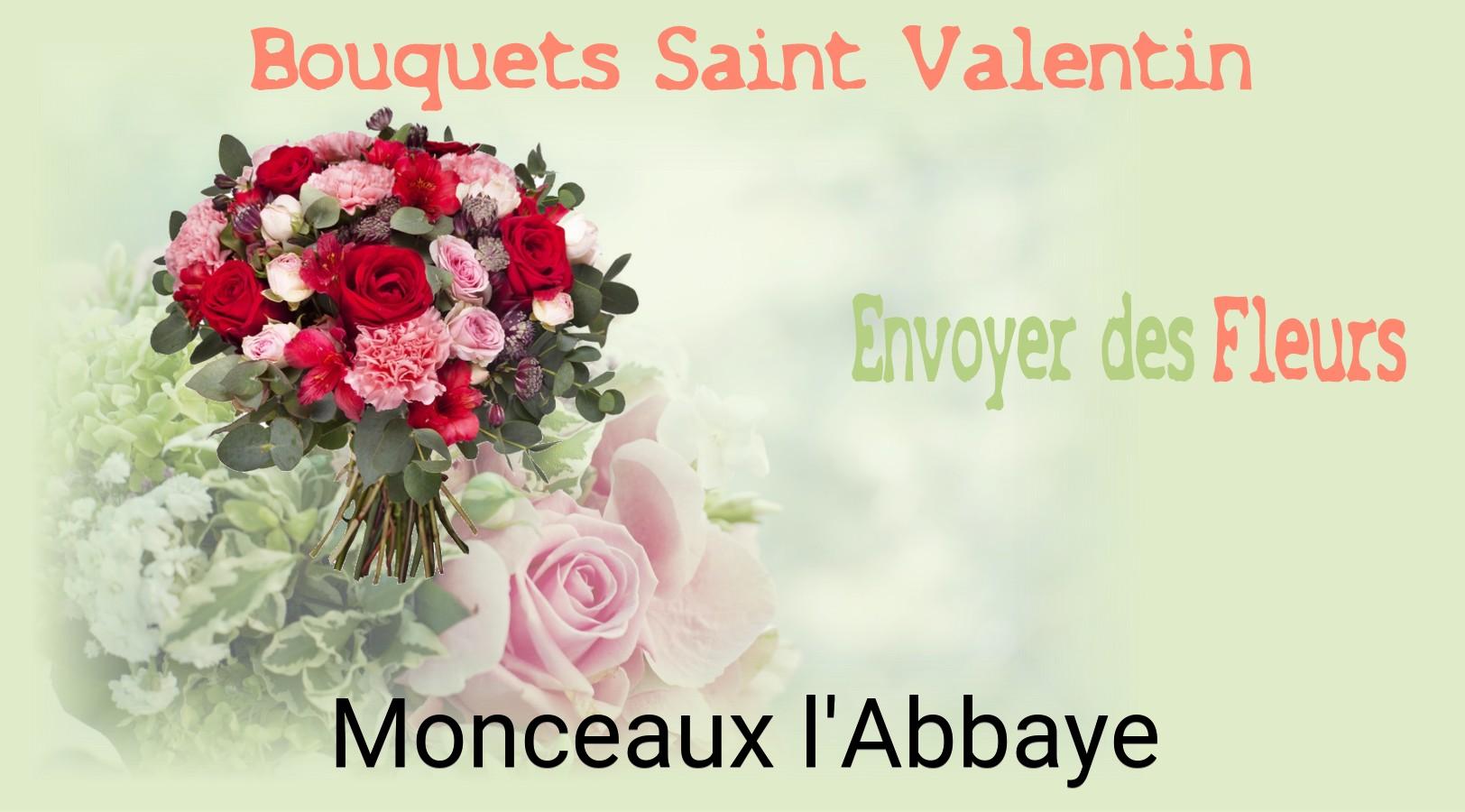 Roses de Saint-Valentin livrées à Monceaux-l'Abbaye